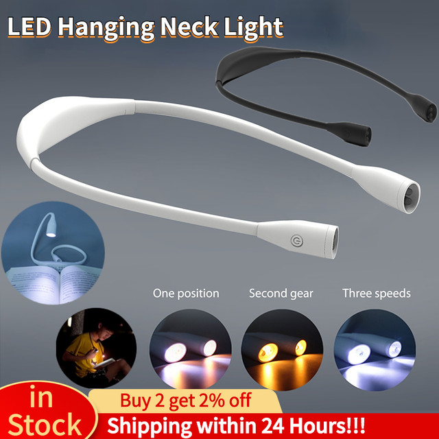 LED Mini Flexible Hanging Neck Reading Light Eye Protection Lamp